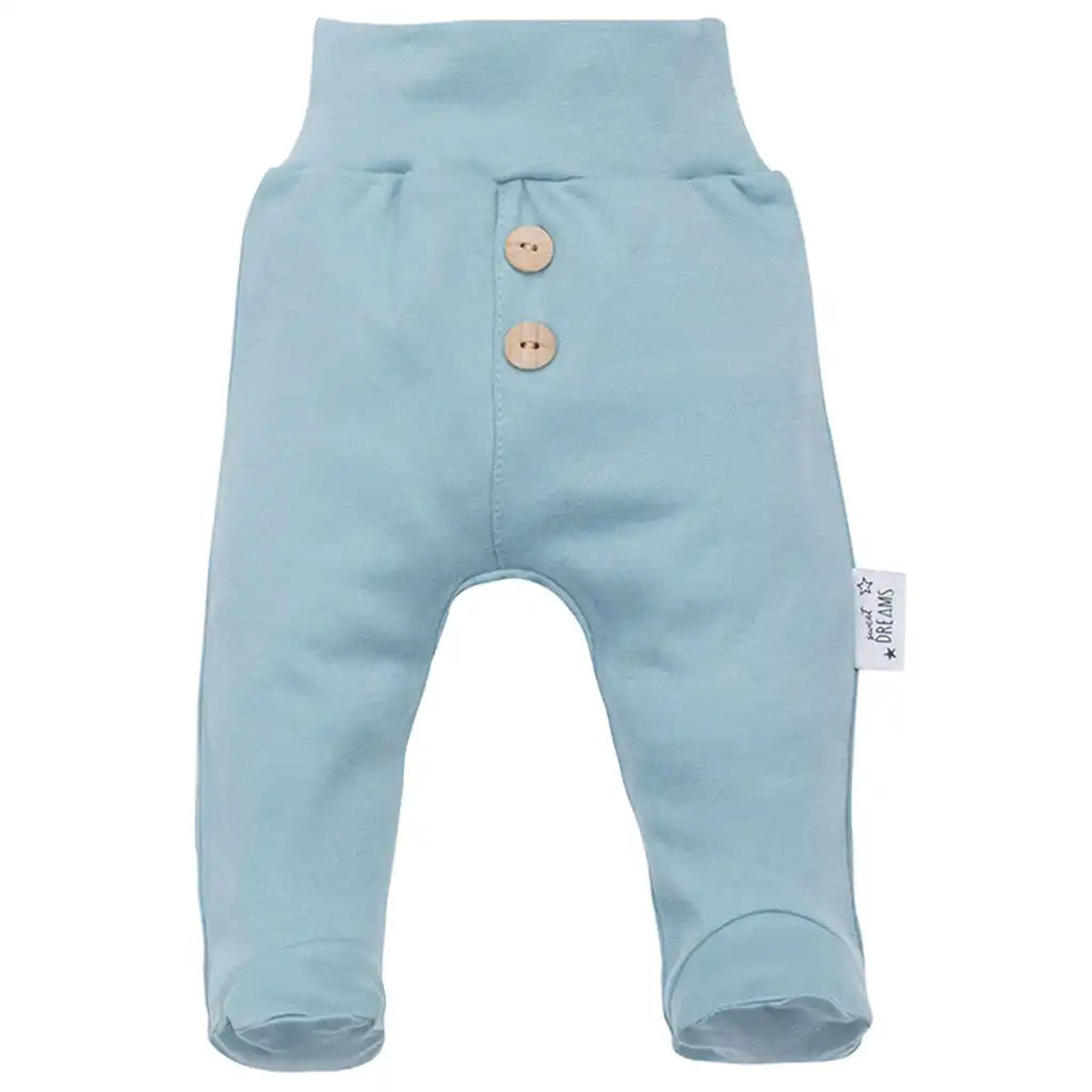 Hose mit Fuß Strampelhose Unisex Türkis -Sweet Dreams-