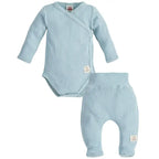 Baby Bekleidungs Set Gerippt Harmony (Wickelbody & Hose)