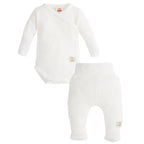 Baby Bekleidungs Set Gerippt Harmony (Wickelbody & Hose)