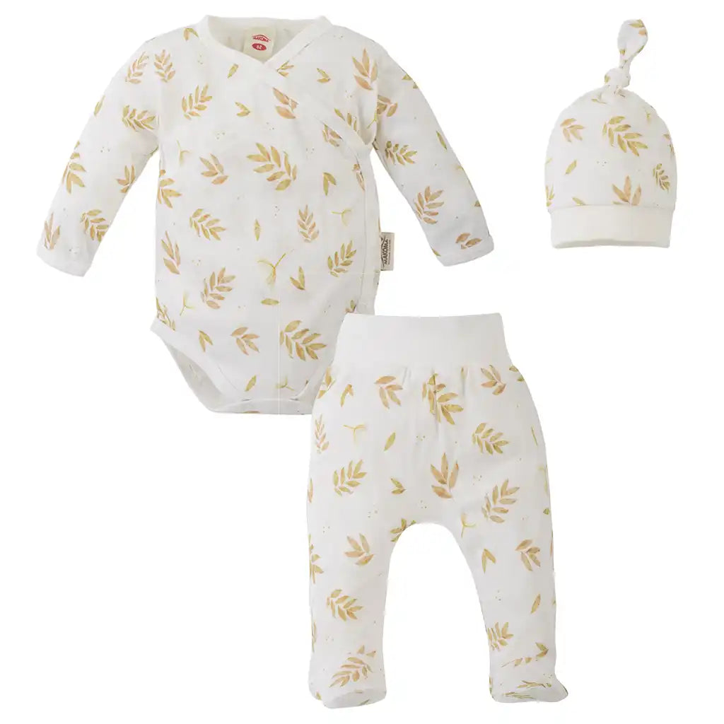 Baby Outfit 3er Set Body und Hose inkl. Mütze