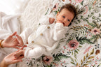 Baby Musselin Strampler Langarm -Rosa-