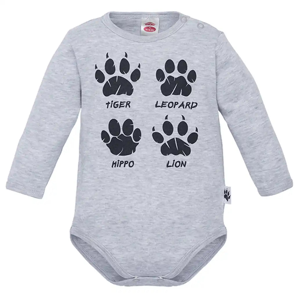 Langarm Body Grau -Wild World-