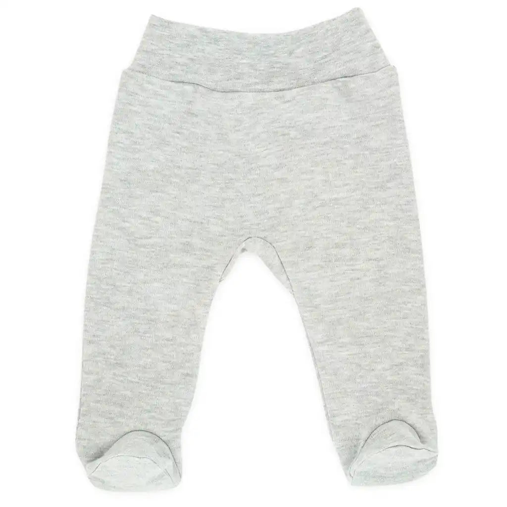 Baby Bekleidungs Set Grau (Wickelbody & Hose)