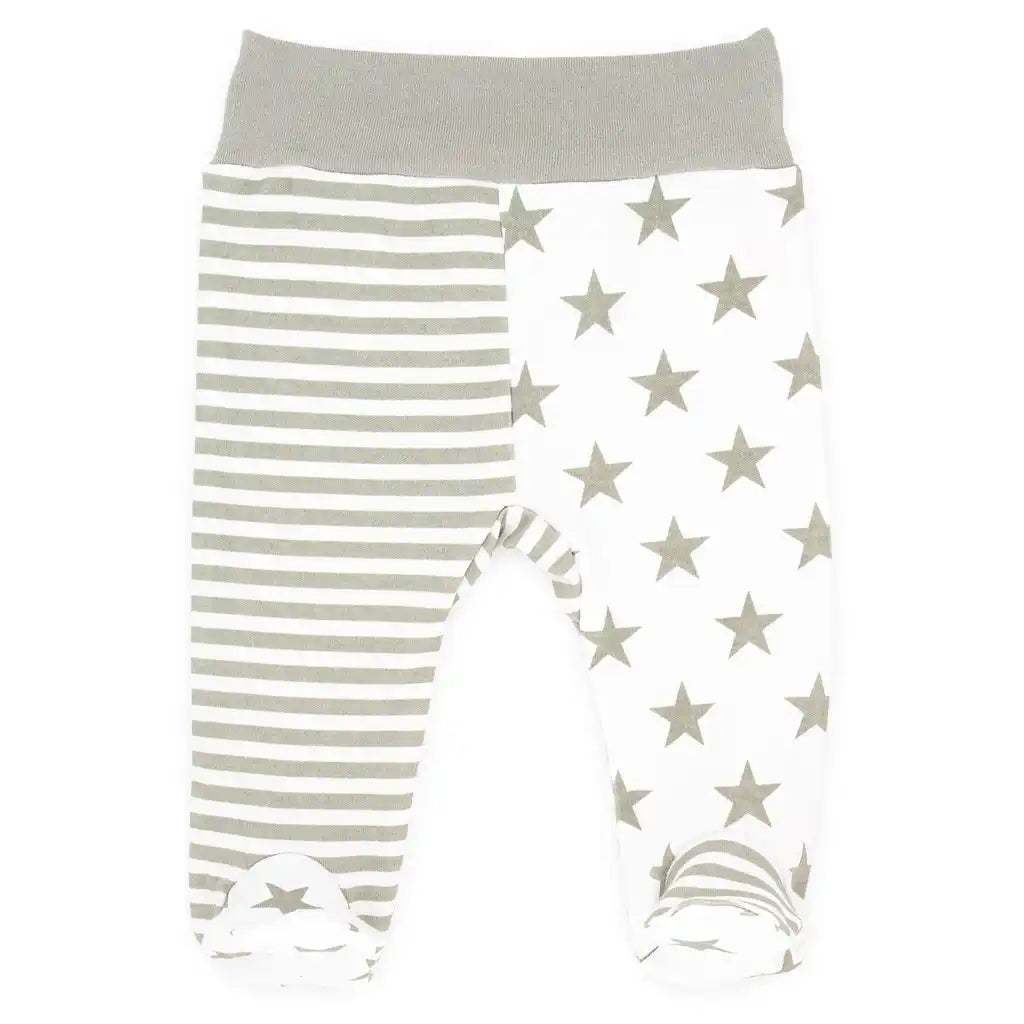 Baby Bekleidungs Set Eule-Sterne (Wickelbody & Hose)