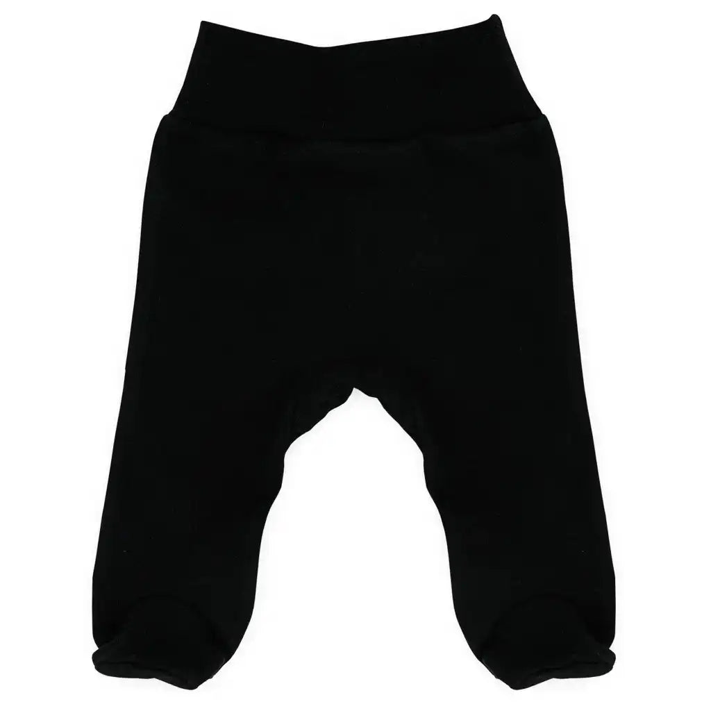 Baby Hose mit Fuß Set 2er Pack (Schwarz, Grau)