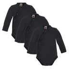 Baby Wickelbody Set 3er Pack (Schwarz)