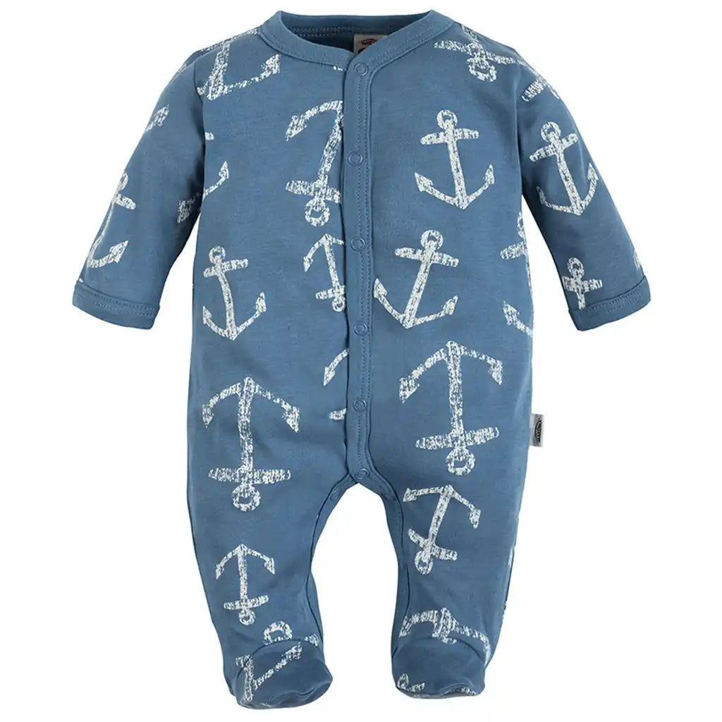 Baby Strampler mit Fuß - BlueSea