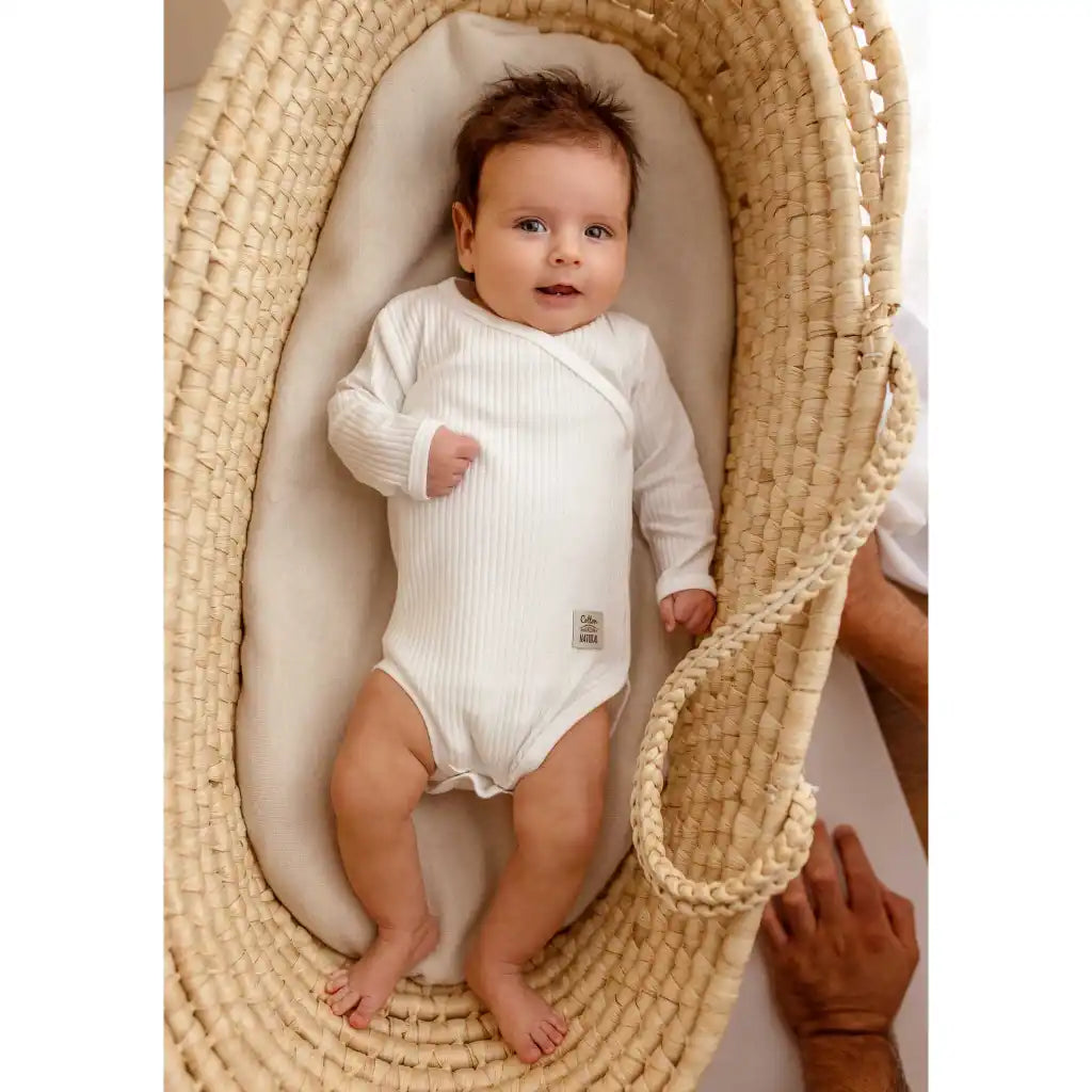 Baby Bekleidungs Set Gerippt Harmony (Wickelbody & Hose)