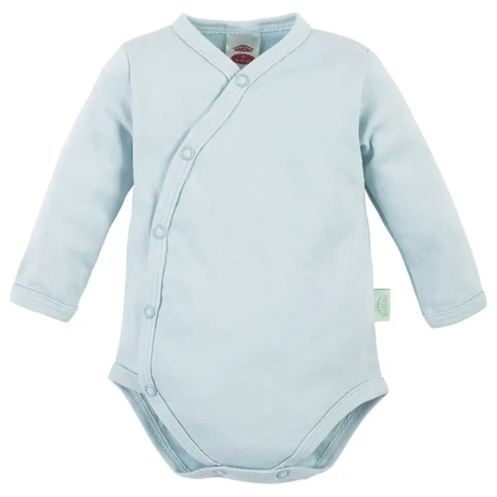 Baby Bekleidungs Set Wickelbody & Hose HellBlau