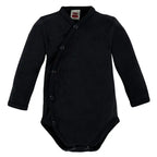 Baby Bekleidungs Set Neutral Schwarz (Wickelbody & Hose)