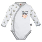 Baby Bekleidungs Set Eule-Sterne (Wickelbody & Hose)