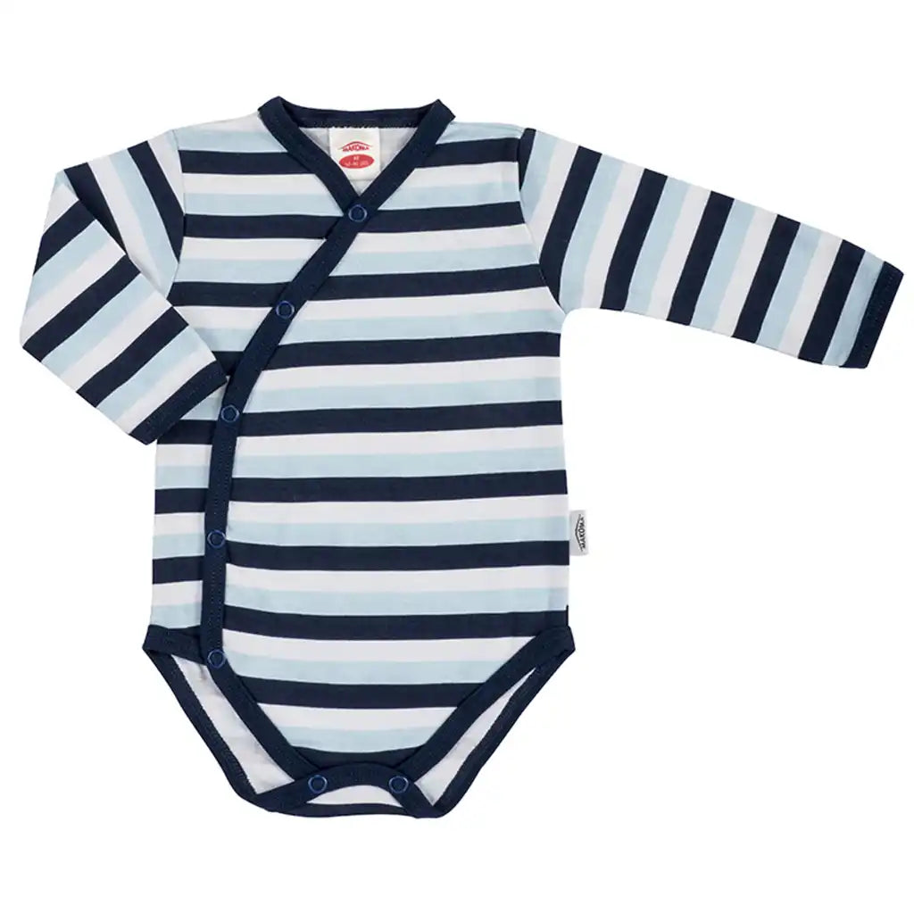 Baby Langarm Body Wickelbody Unisex -Streifen Groß-
