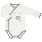 Baby Wickelbody Langarm Set 2er Pack (Teddy)