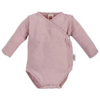 Baby Wickelbody Musselin Body Langarm -Rosa-